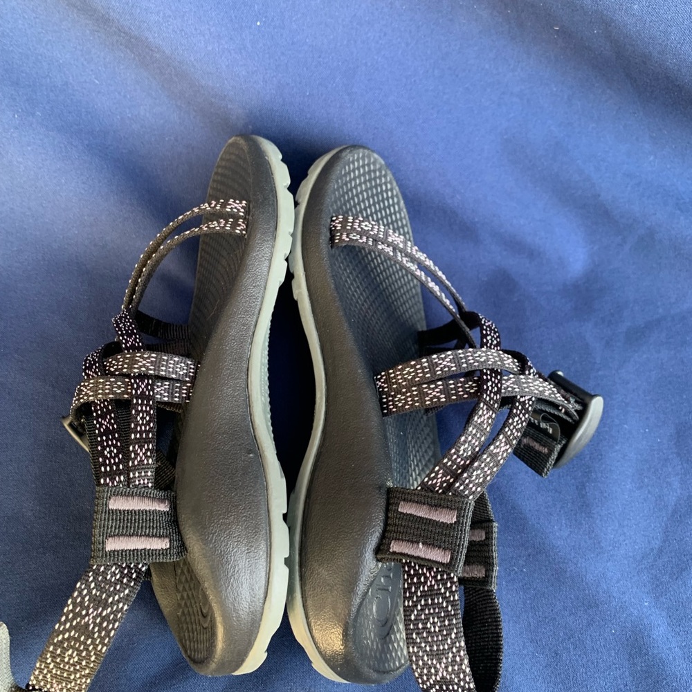 Chaco Kids ZX/1 EcoTread Sandals Black Size 2 Hugs And Kisses Color - Picture 6 of 10
